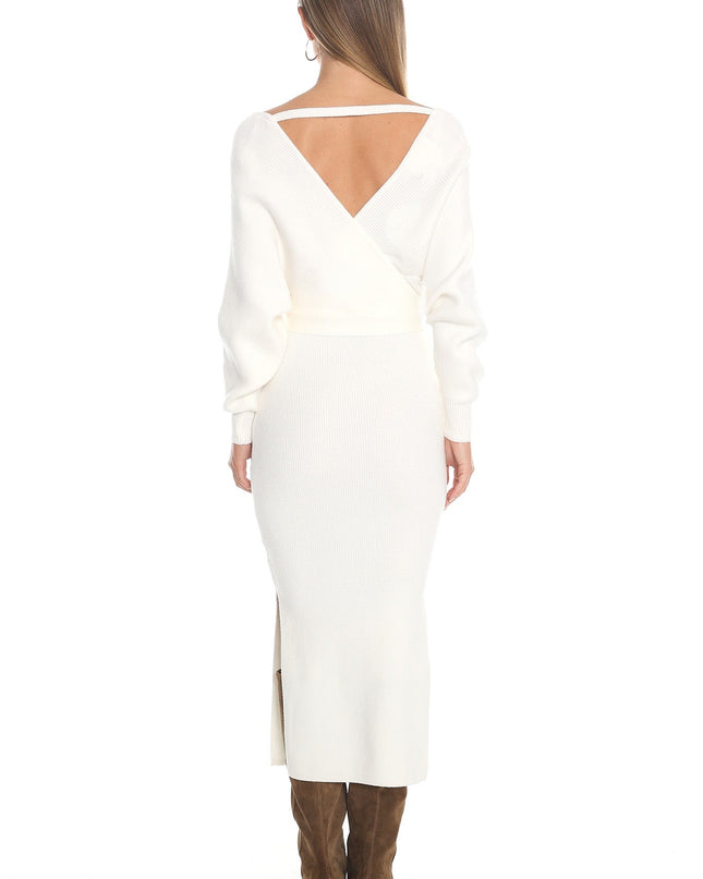 Ivory Knit Midi Dress