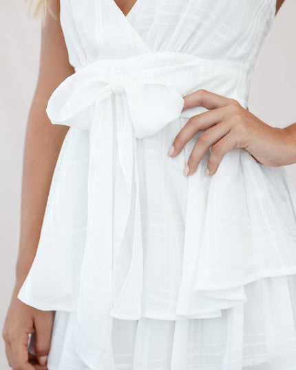 White & Flare Summer Romper