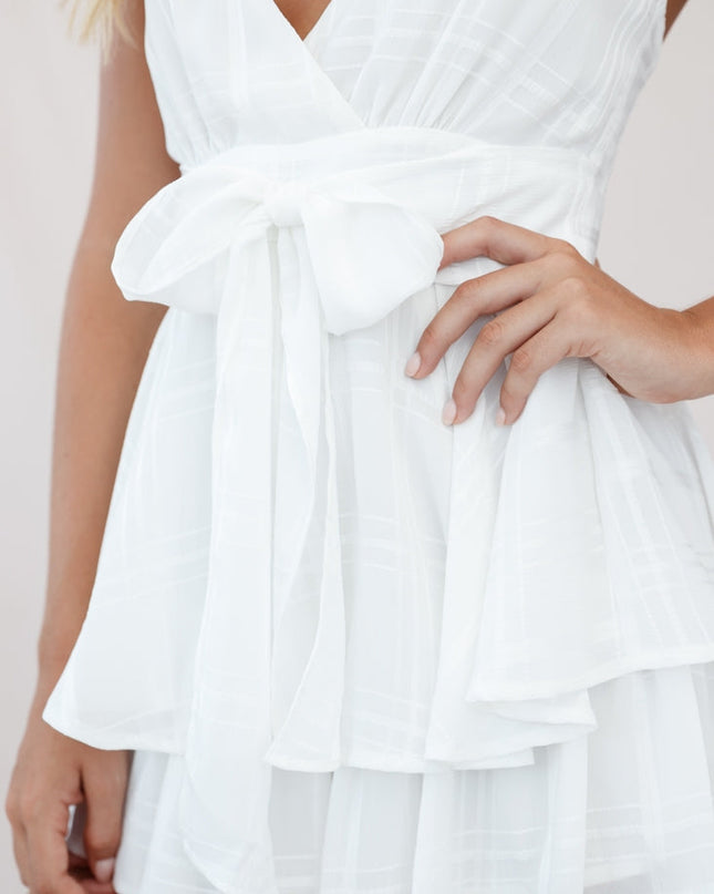 White & Flare Summer Romper