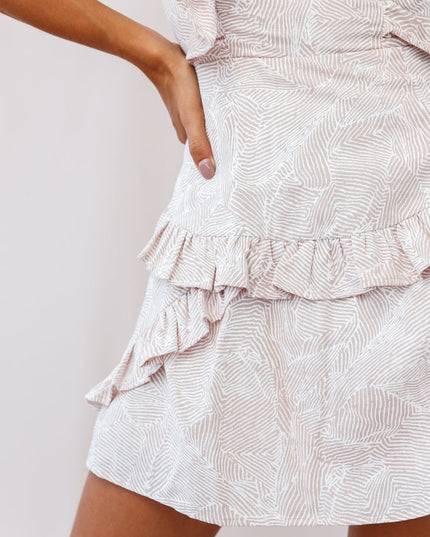 Blush Tie-Back Pinafore Dress