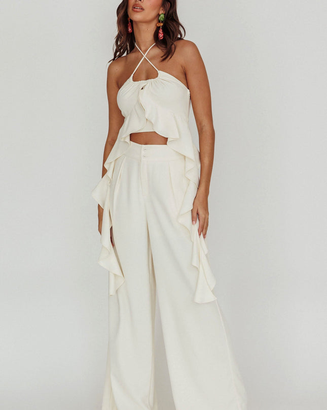 Bone Wide Leg Pants