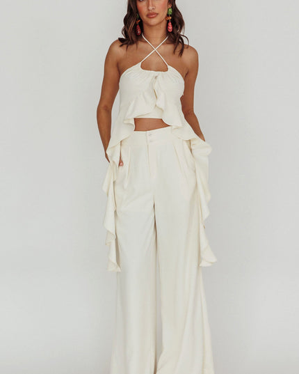 Bone Wide Leg Pants