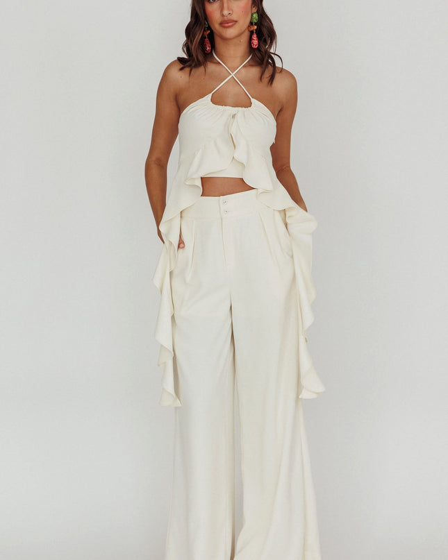 Bone Wide Leg Pants