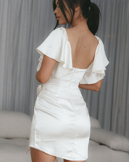 Bust Angel Sleeve Wrap Dress Shell