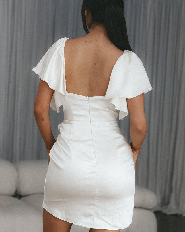 Bust Angel Sleeve Wrap Dress Shell