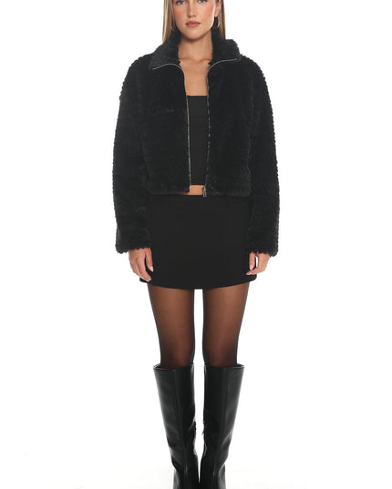 Black Faux Fur Jacket