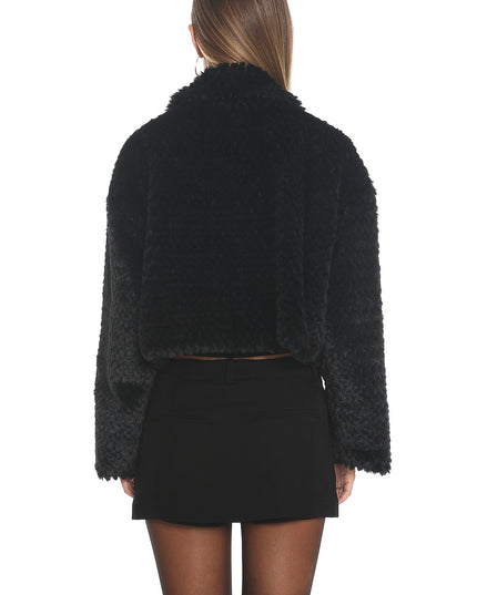 Black Faux Fur Jacket