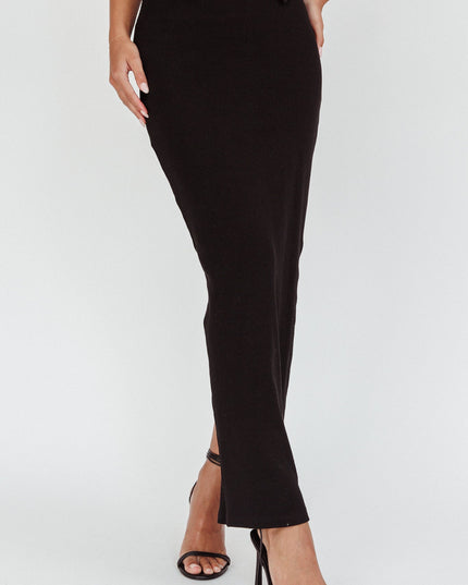 Black Blackthorn Maxi Skirt