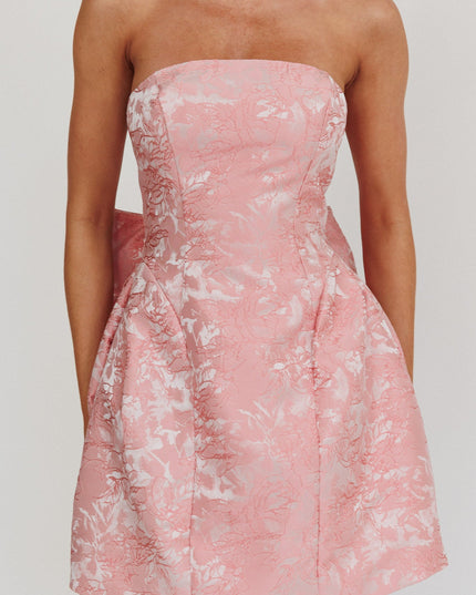 Pink Bow Mini Dress