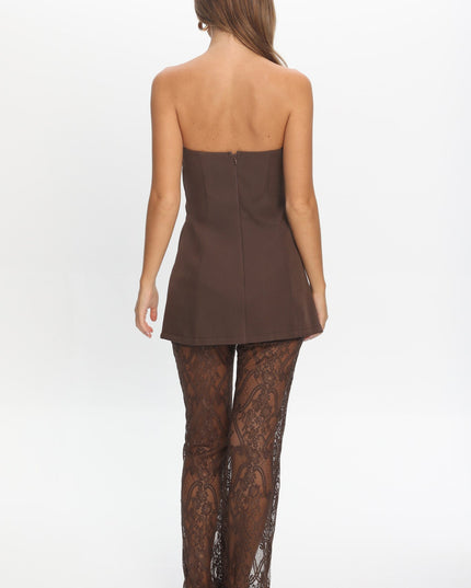 Chocolate Opulent Lace Pants
