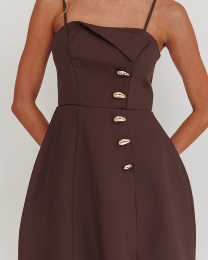 Button Feature Mini Dress Coco