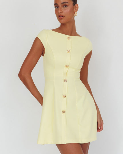 Butter Cap Sleeve Mini Dress
