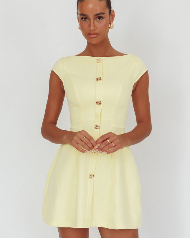Butter Cap Sleeve Mini Dress