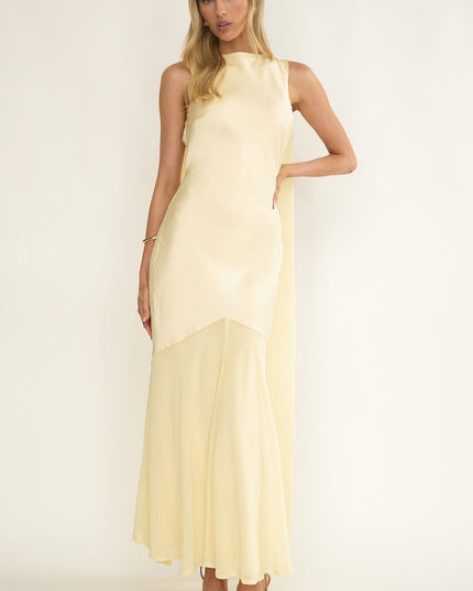 Butter Shoulder Sash Maxi Dress