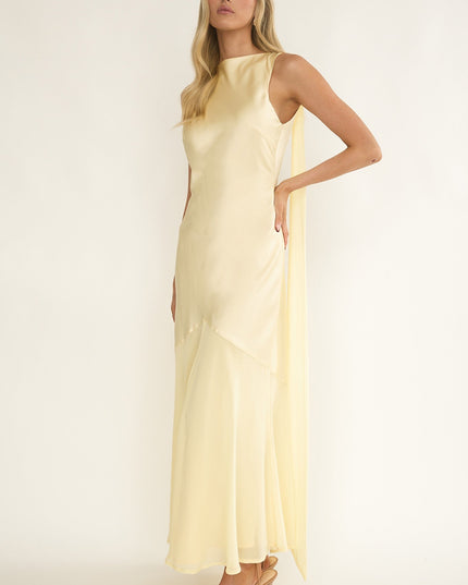 Butter Shoulder Sash Maxi Dress