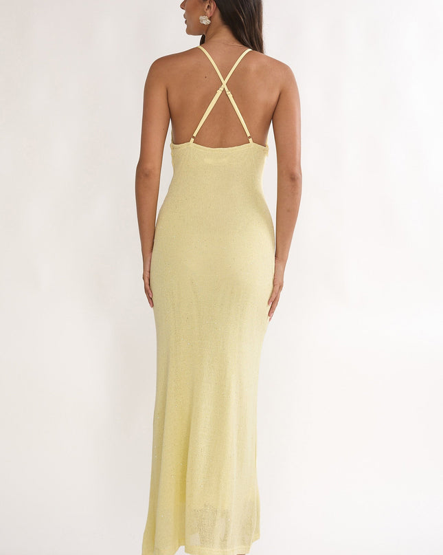 Butter Knit Sequin Maxi Dress