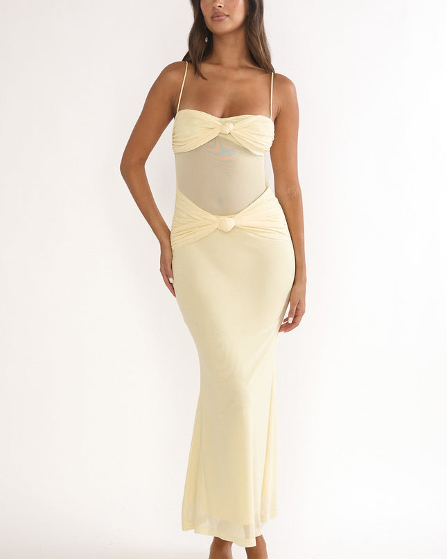 Butter Knot Accent Maxi Dress