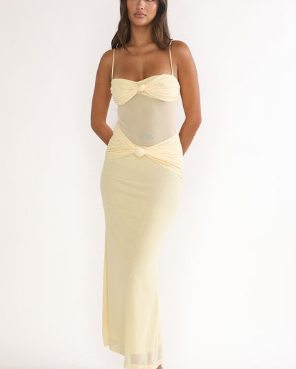 Butter Knot Accent Maxi Dress