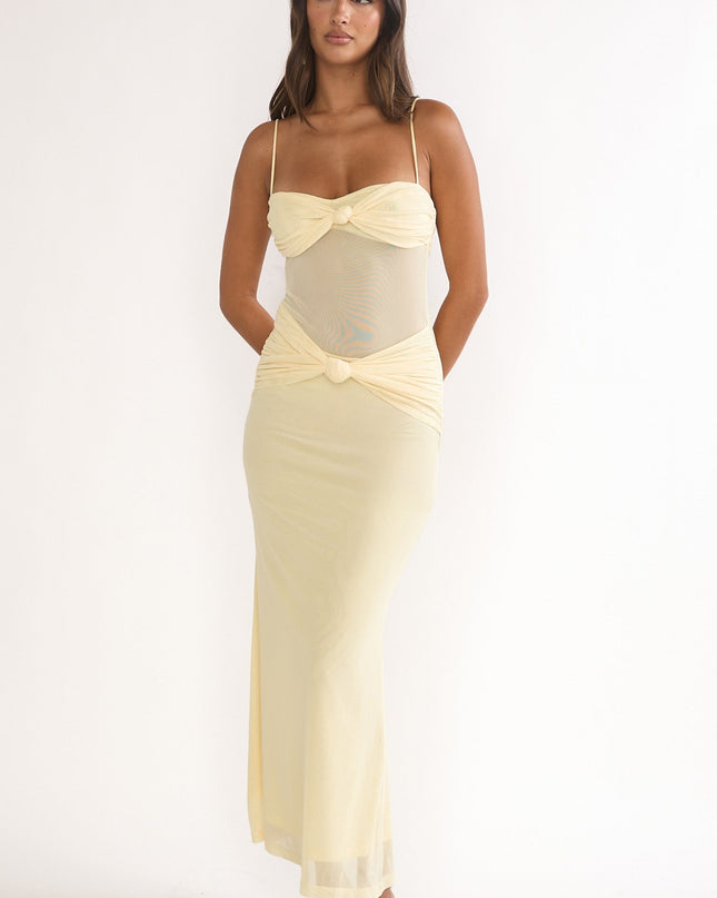 Butter Knot Accent Maxi Dress