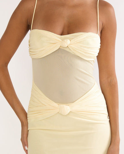 Butter Knot Accent Maxi Dress