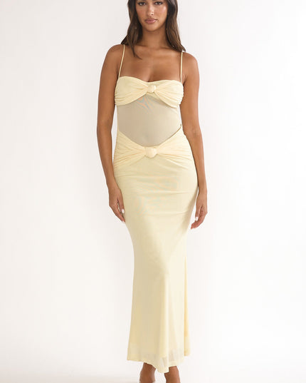 Butter Knot Accent Maxi Dress