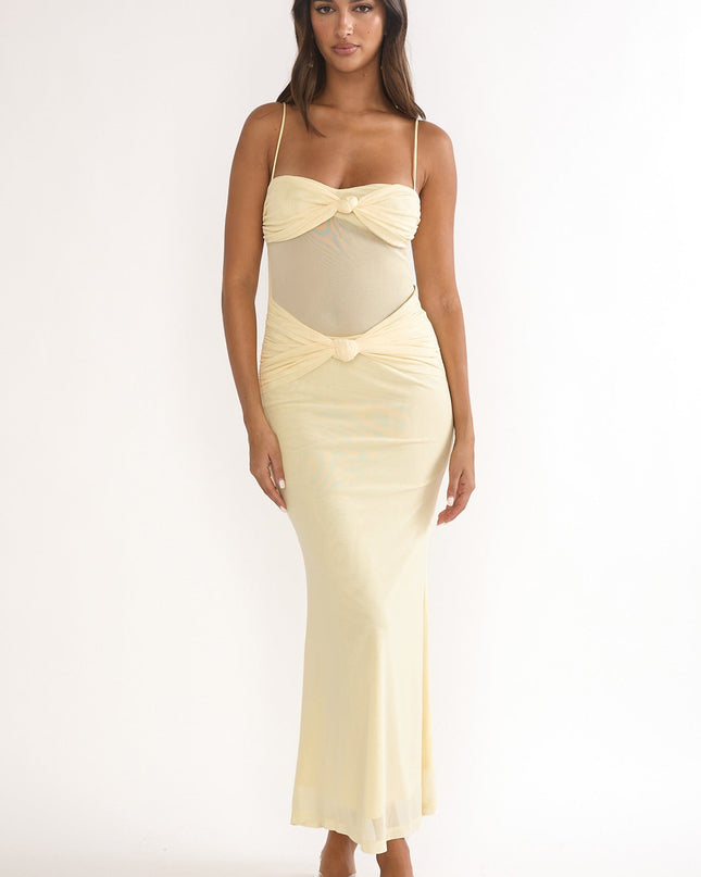 Butter Knot Accent Maxi Dress