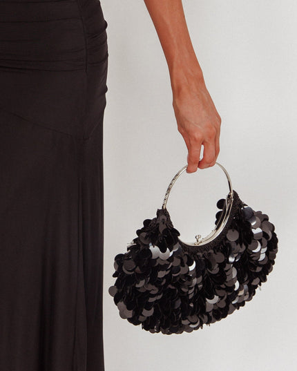 Black Moon Purse Sequin