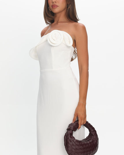 Wine Woven Crescent Bag