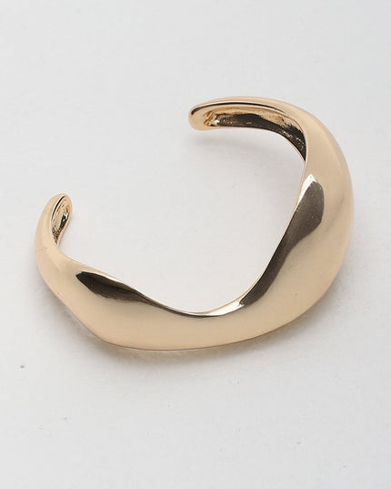 Gold Irregular Cuff Bangle