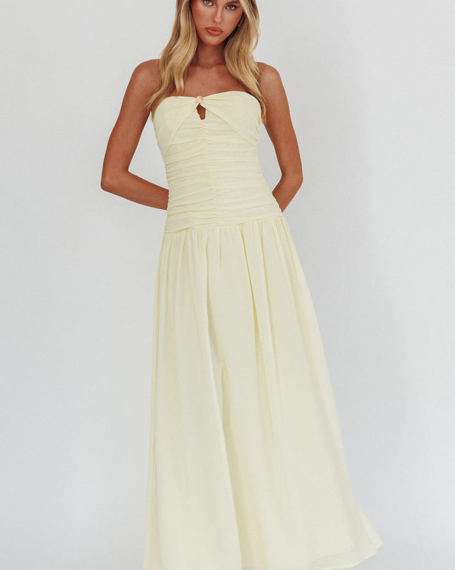 Butter High Streets Strapless Maxi Dress