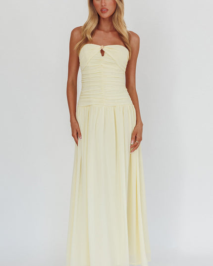 Butter High Streets Strapless Maxi Dress
