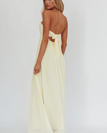 Butter High Streets Strapless Maxi Dress