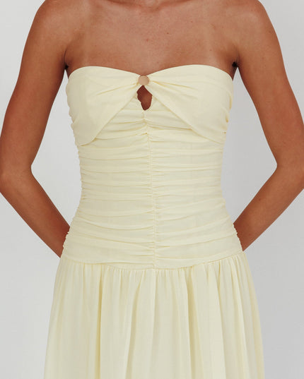 Butter High Streets Strapless Maxi Dress