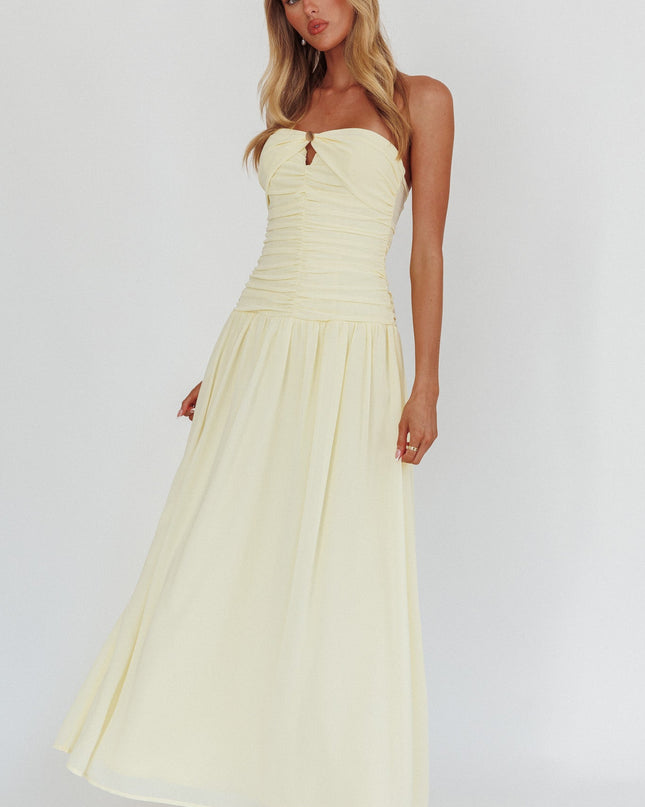 Butter High Streets Strapless Maxi Dress