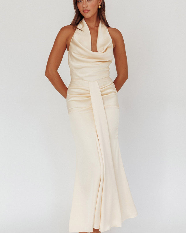 Butter Cowl Neck Maxi Dress