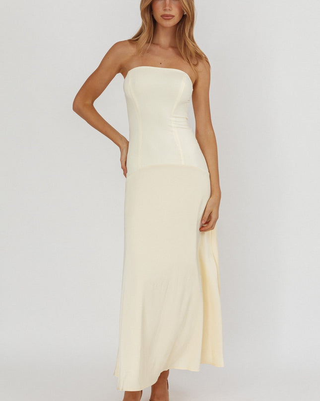 Butter Star Avenue Strapless Drop Waist Maxi Dress