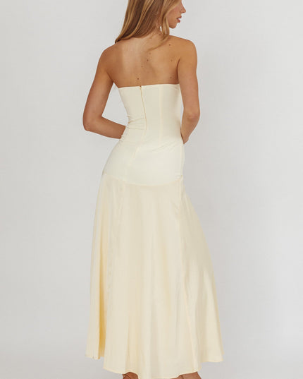 Butter Star Avenue Strapless Drop Waist Maxi Dress