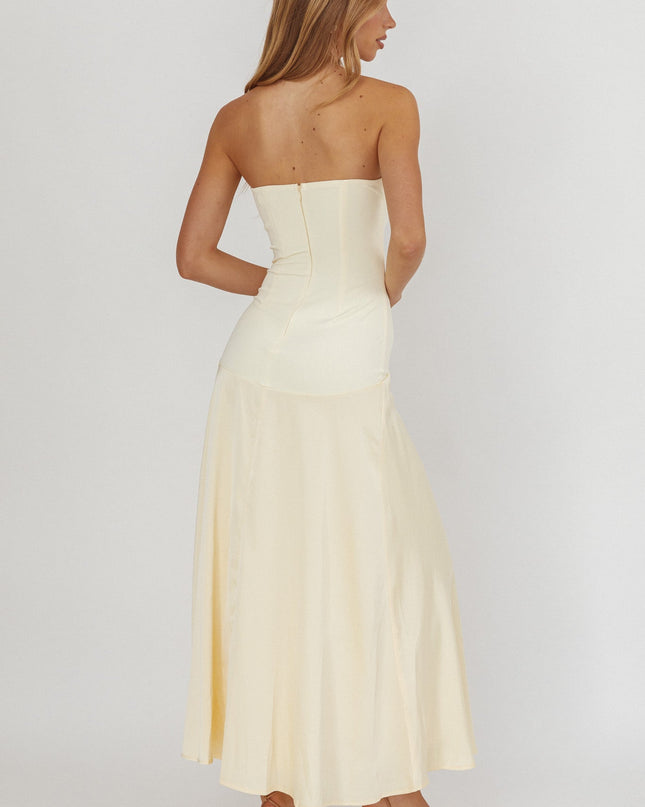 Butter Star Avenue Strapless Drop Waist Maxi Dress