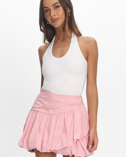 Pink Bubble Mini Skirt