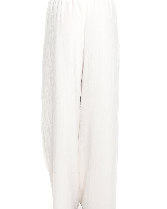 White Wide Leg Pants