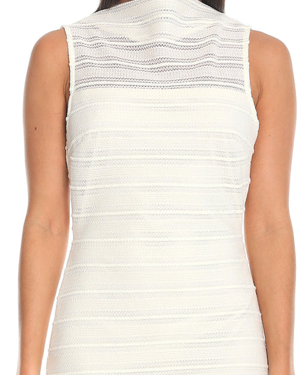 Cream Open-Back Mini Dress