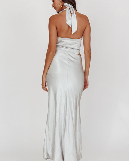 Opal Cowl Halter Neck Cut Out Maxi Dress