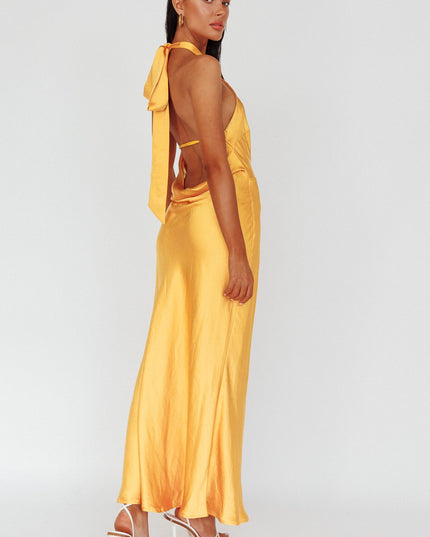 Azure Crossover Halterneck Maxi Dress Sun