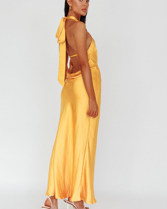 Azure Crossover Halterneck Maxi Dress Sun