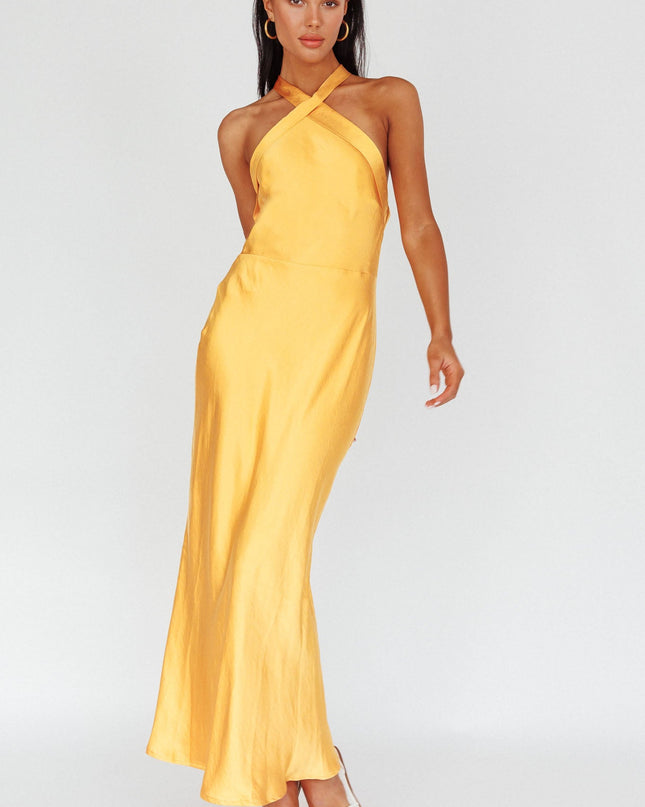 Azure Crossover Halterneck Maxi Dress Sun