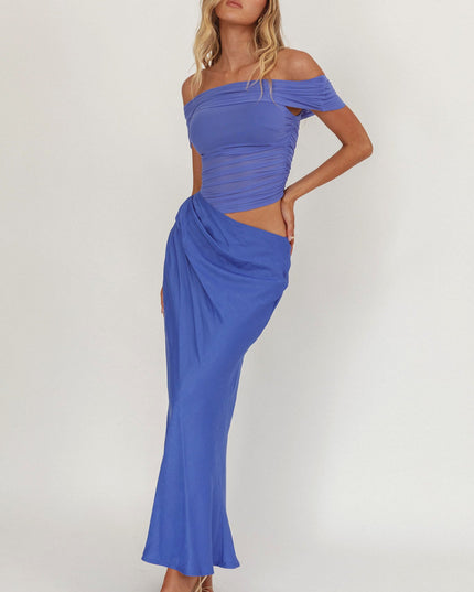 Ocean Off-Shoulder Midi Dress