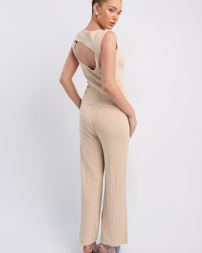 Oat Long Knit Pants