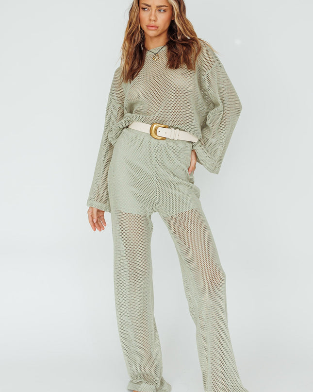 Sage Long Net Pants