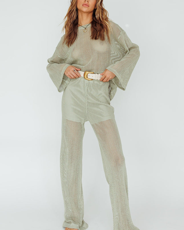 Sage Long Net Pants