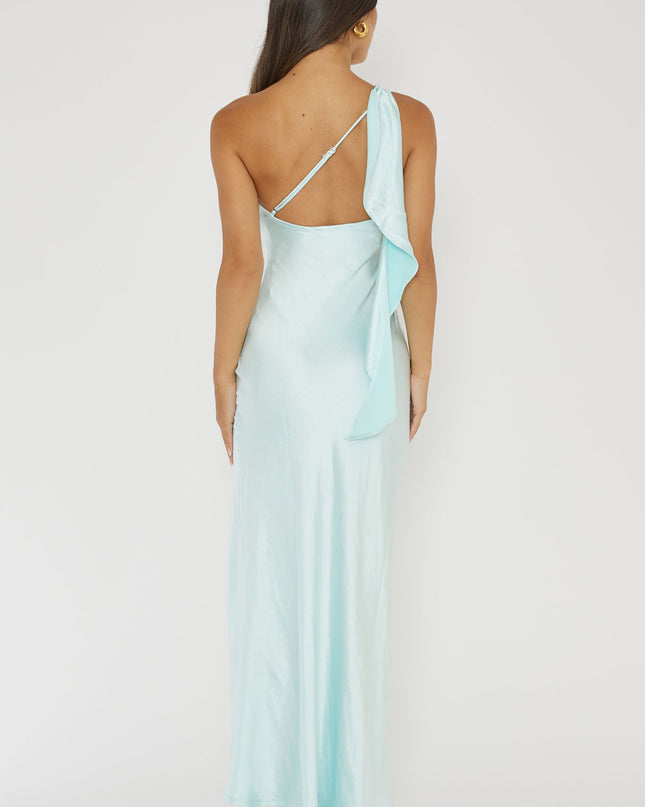 Ice One-Shoulder Sash Maxi Dress